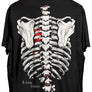 "A Little Broken" Skeleton Back Print Tee SECOND (A)