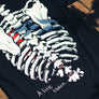 "A Little Broken" Skeleton Back Print Tee SECOND (A)