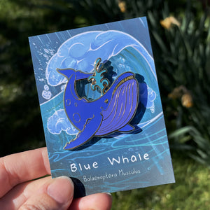Blue Whale Enamel Pin