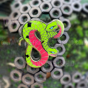 2 Headed Snake 50mm Enamel Pin