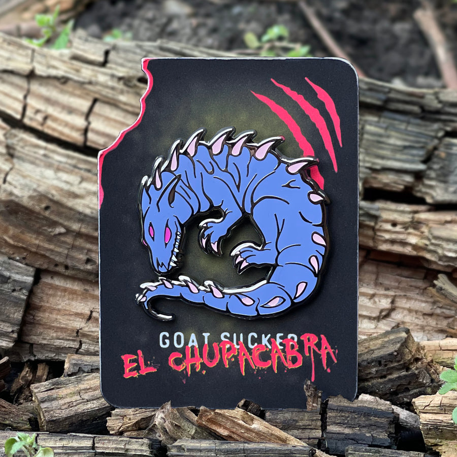 El Chupacabra Enamel Pin (GLOWS in the DARK)