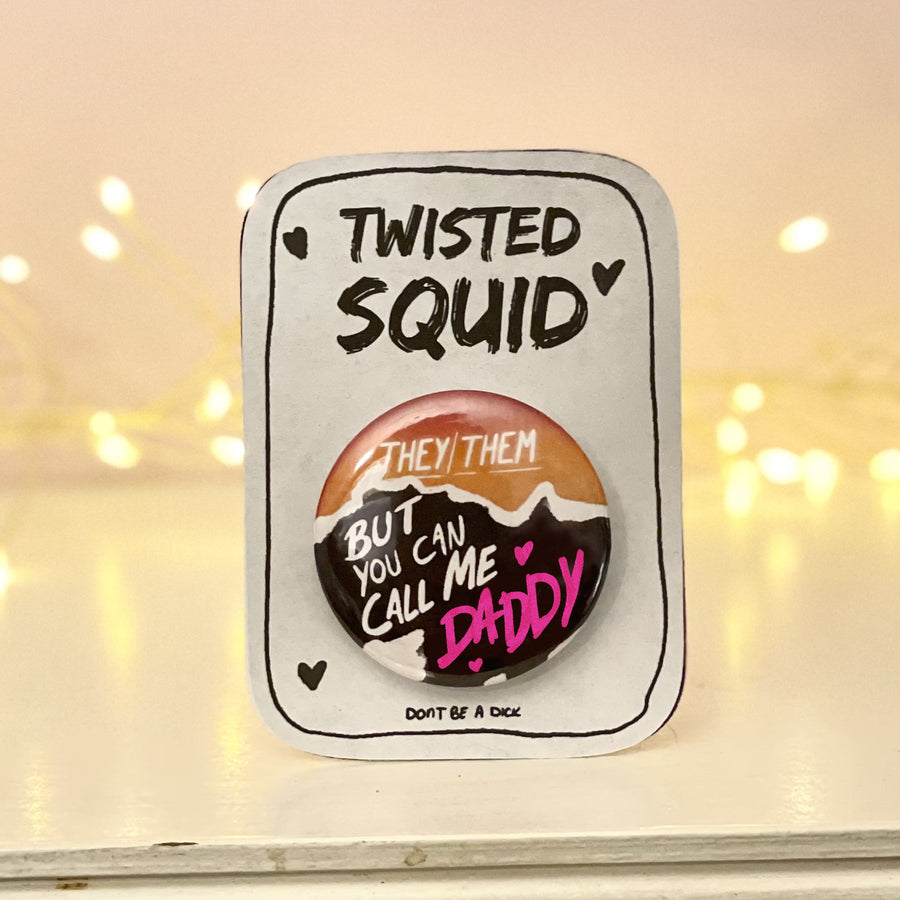 They/Them Pin Badge