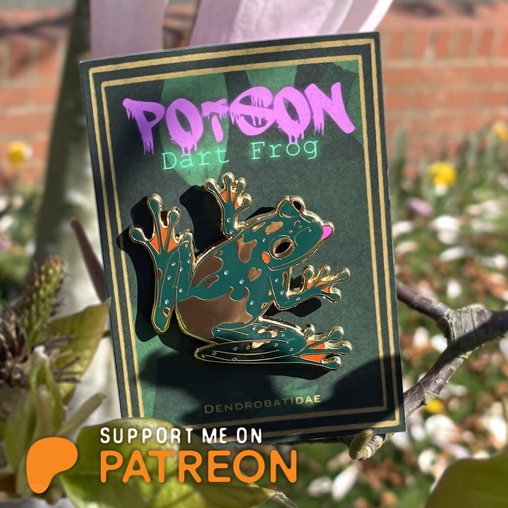 Frog Enamel Pin [GLOW IN THE DARK]