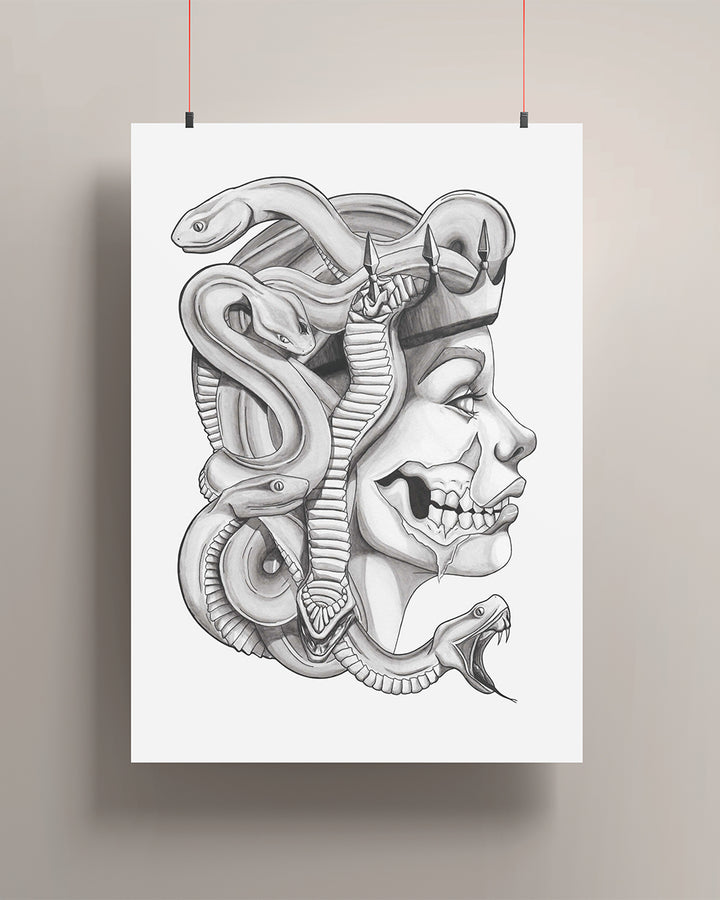 "Queen Medusa" - Art Print