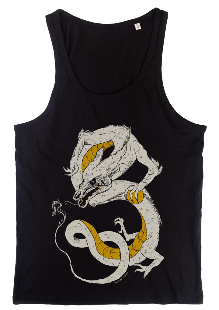 Golden Kin Dragon Vest Top