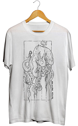 Kraken King White Tee SECOND (A)