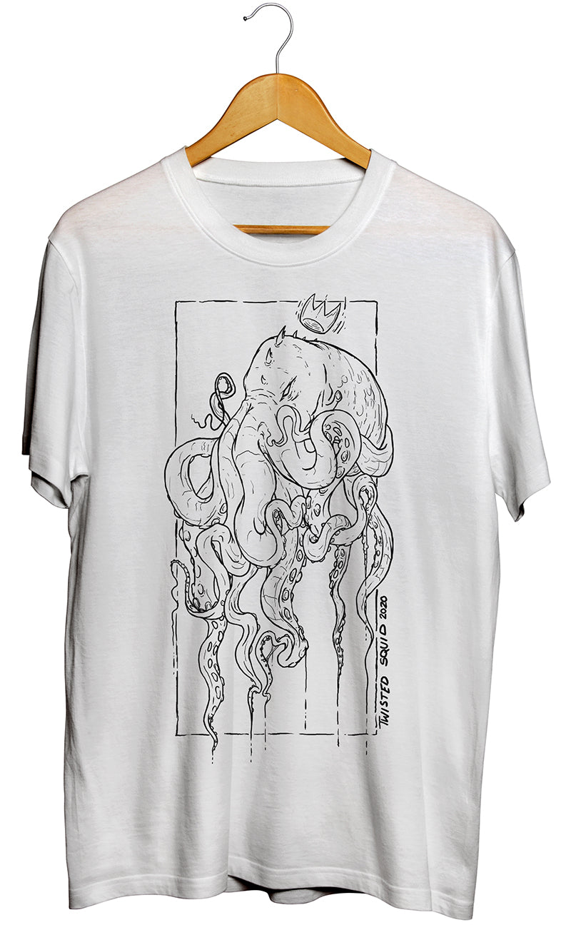 Kraken King White Tee SECOND (A)