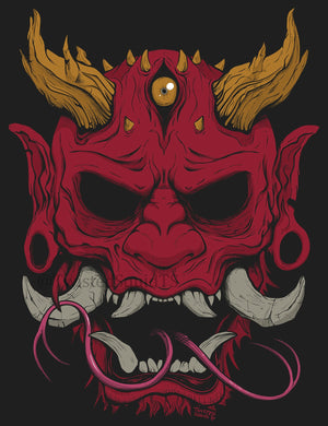 Oni Mask Art Print