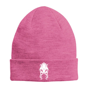 Pink Twisted Squid Logo Beanie