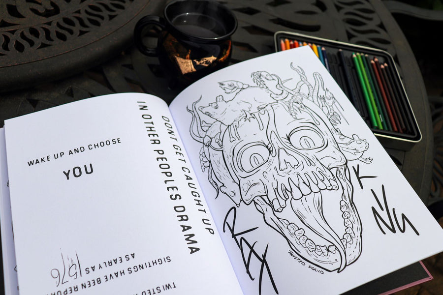 Macabre Minds Adult Colouring Book